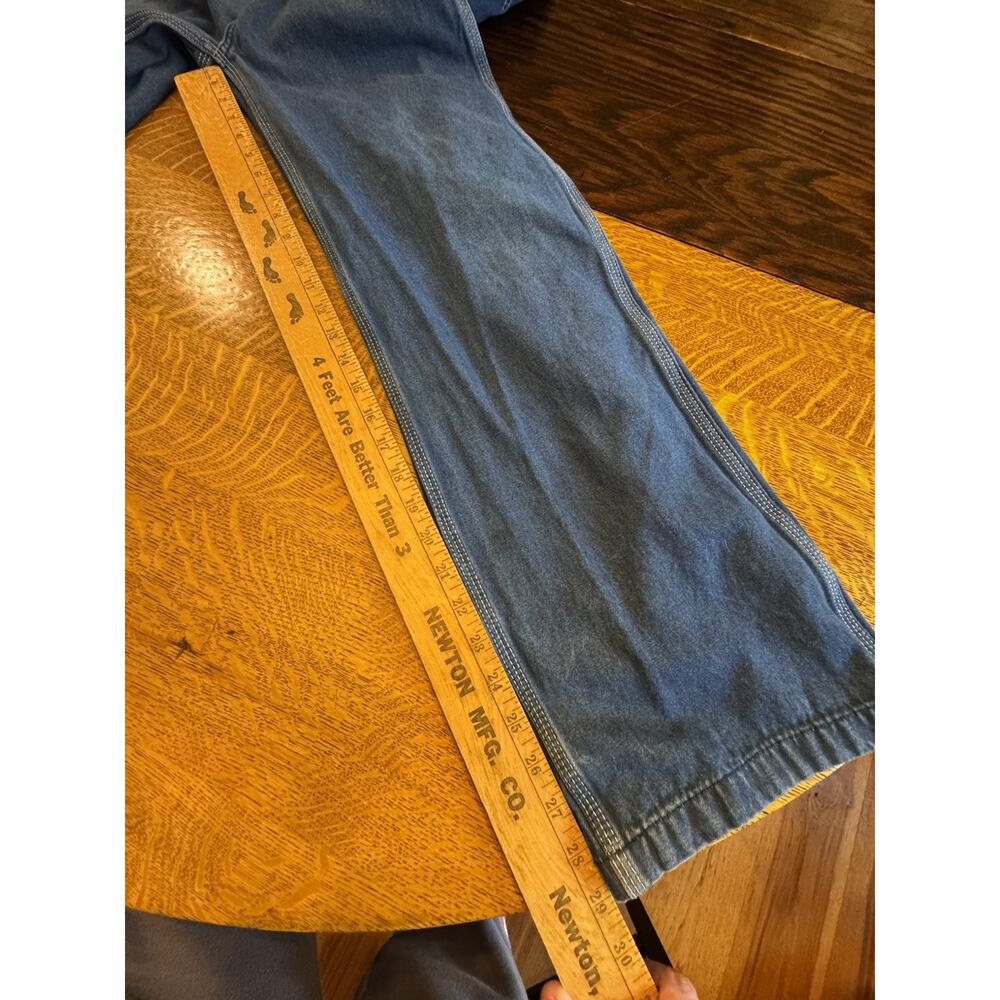 Liberty Denim Bib Carpenter Overalls Relaxed Fit Workwear Grunge Kids Sz 20 Farm - Picture 9 of 10